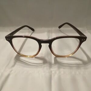 Max studio MS2002 Brown Fade Plastic Square Full Rim Eyeglasses Frames